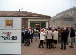 Arrivo al Museo del Parmigiano Reggiano