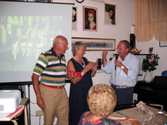 Il Presidente Rognoni ringrazia F. Martinotti e M. Radici, che hanno gareggiato con onore al Palio del Ticino
