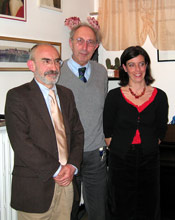 Da sinistra: il Prof. Redi, il Prof. Rigamonti e la Dott.ssa Monti