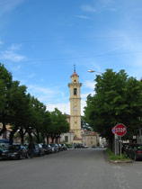 Scorcio del campanile della chiesa di Rovescala