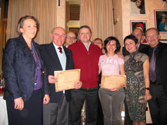 Foto di gruppo dei Barcellini d'oro 2010 con i Consiglieri presenti