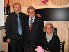 Il Presidente Rognoni con il Prof. Cova e la moglie